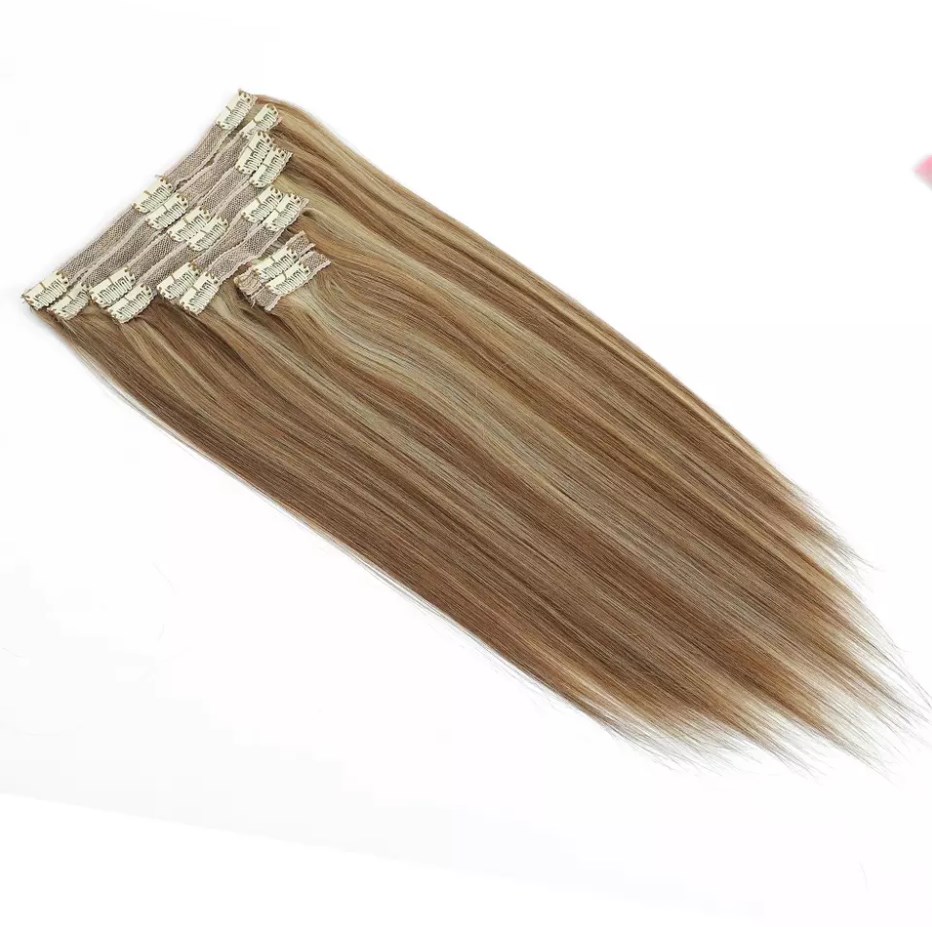 Clip In Hair Extension Raw Remy Virgin Cuticle Aligned Seamless Clip In Hair Extension 100% Human Hair